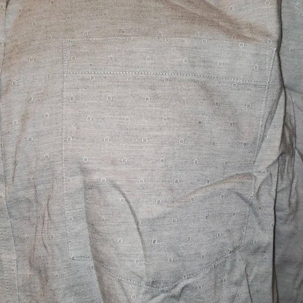BANANA REPUBLIC Grey/Blue Button Down‎ Size L